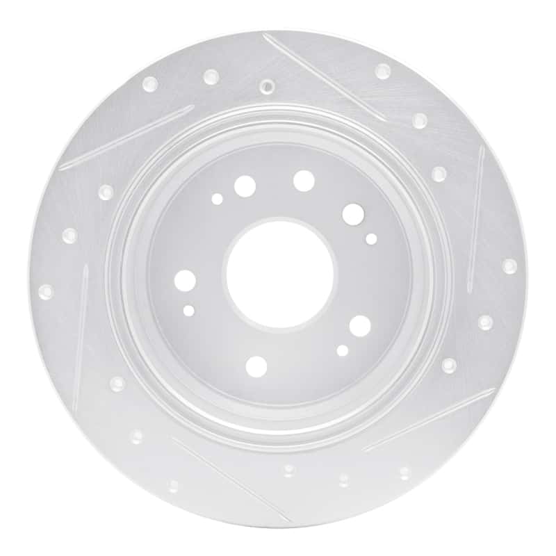 R1 Concepts — R1 02-04 Honda CR-V Rear Left Drilled & Slotted Silver Brake Rotor
R1 Brake Rotor Drill - view 5