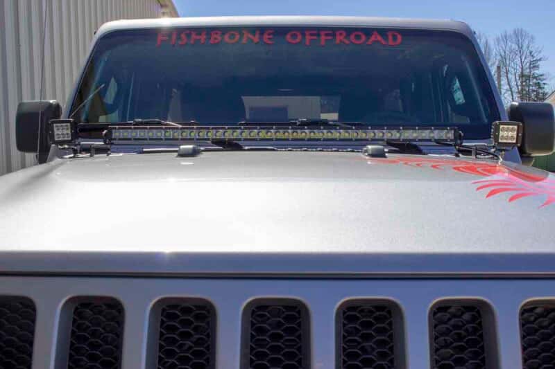 Fishbone Offroad — Fishbone Offroad 2018+ Jeep Wrangler JL Cowl Light Bracket - view 10