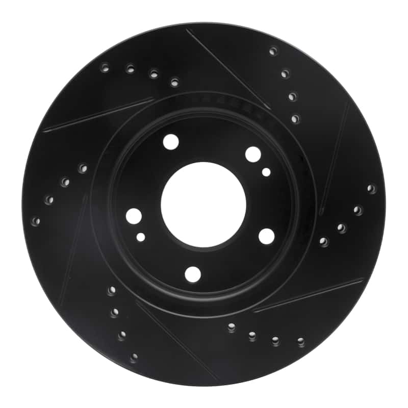 R1 Concepts — R1 2011-2025 Hyundai Elantra Coupe Front Left Drilled & Slotted Black Brake Rotor
R1 Brake Rotor Drill - view 5