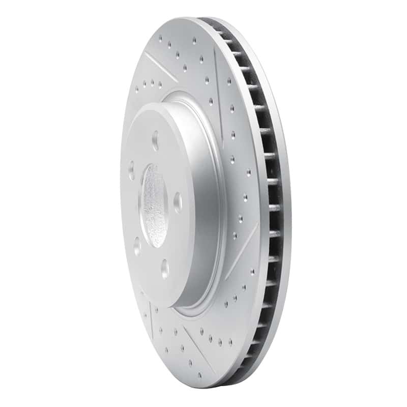 R1 Concepts — R1 05-15 Toyota Tacoma Front Right Drilled & Slotted Geo-Carbon Rotor - view 2