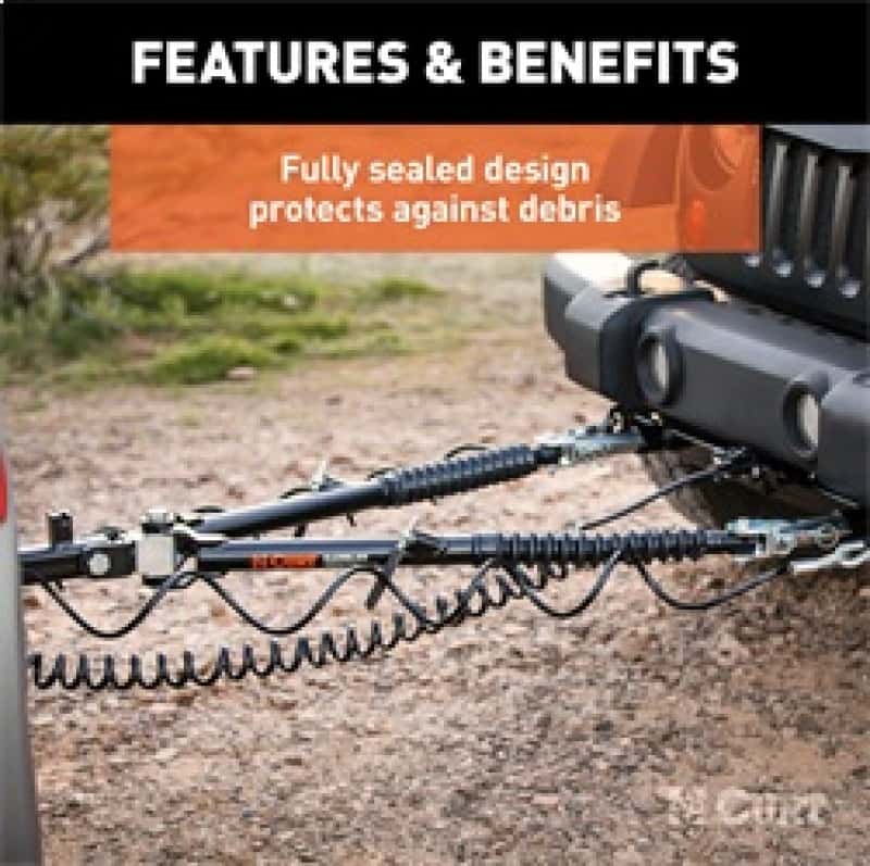 RockJock — RockJock Curt Rambler Steel RV Tow Bar 7500lbs 2in Shank - view 7