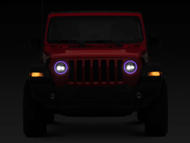 Raxiom — Raxiom 18-22 Jeep Wrangler JL/JT Axial 9-Inch LED Headlights w/RGB Halo- Blk Housing (Clear Lens)
Headlights - view 9