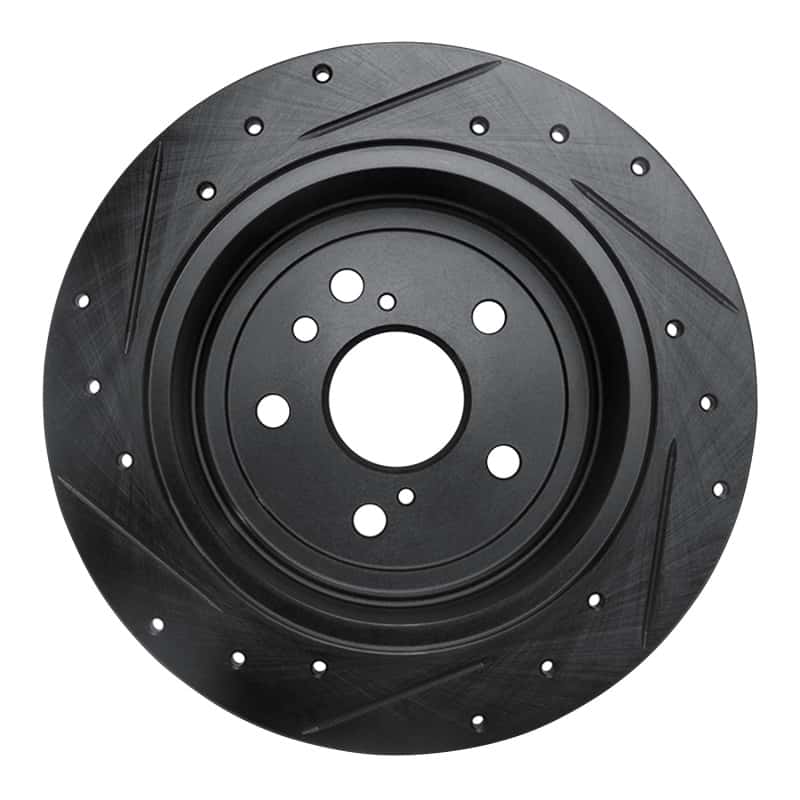 R1 Concepts — R1 09-15 Toyota Venza Rear Right Drilled & Slotted Black Brake Rotor
R1 Brake Rotor Drill - view 5