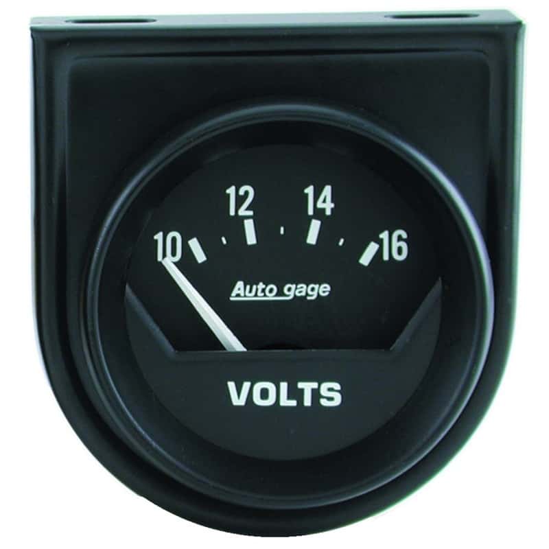 AutoMeter — Autometer AutoGage 2in Voltmeter 10-16V Auto Gauge - Black - view 1