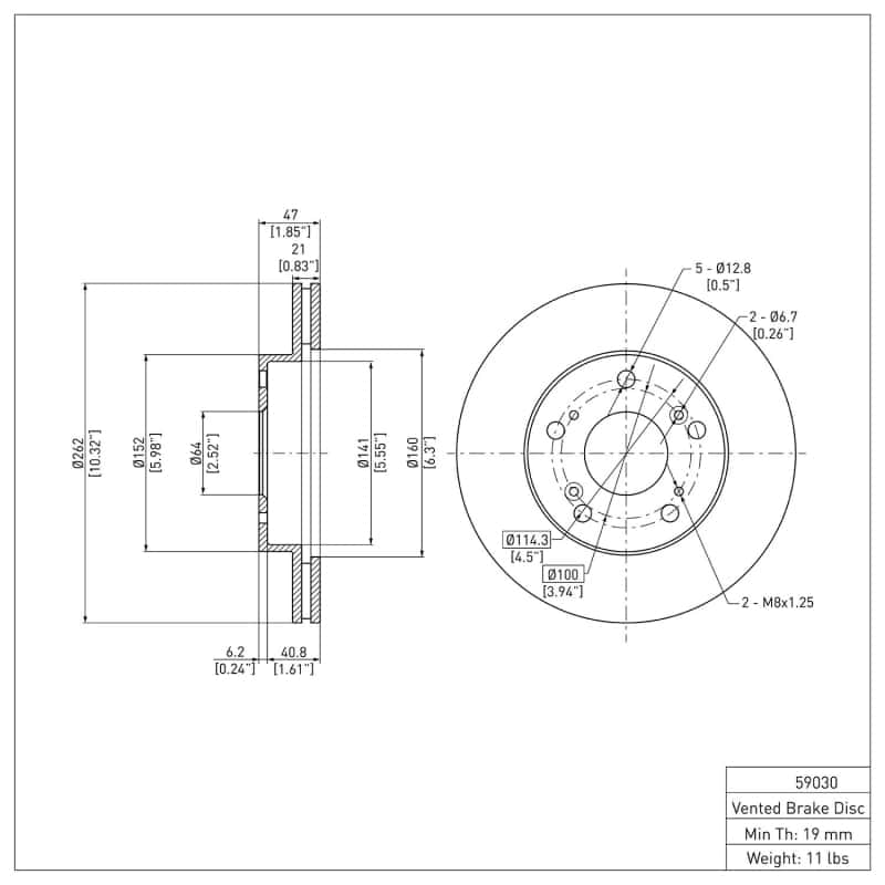 DFC — DFC 04-11 Honda Civic Front Brake Rotor
DFC Brake Rotor - view 6