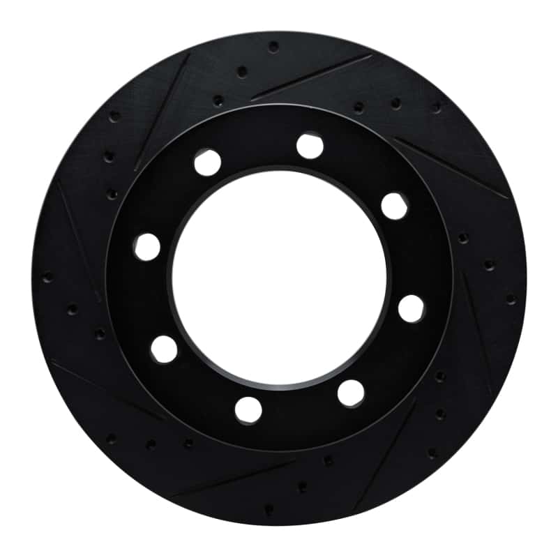 R1 Concepts — R1 80-93 Dodge W250 Front Left Drilled & Slotted Black Brake Rotor
R1 Brake Rotor Drill - view 1