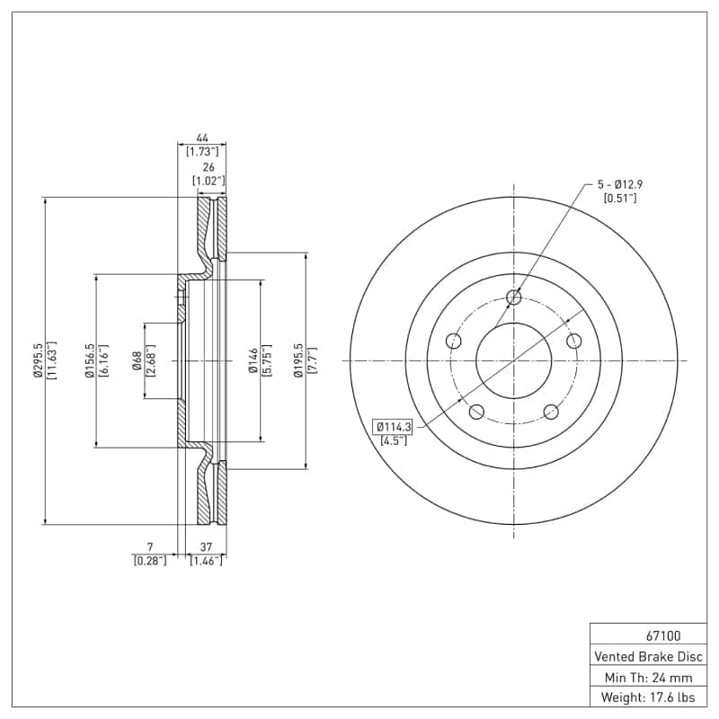 DFC — DFC 11-19 Nissan Sentra Front GeoSPEC Coated Rotor
DFC Brake Rotor - view 6