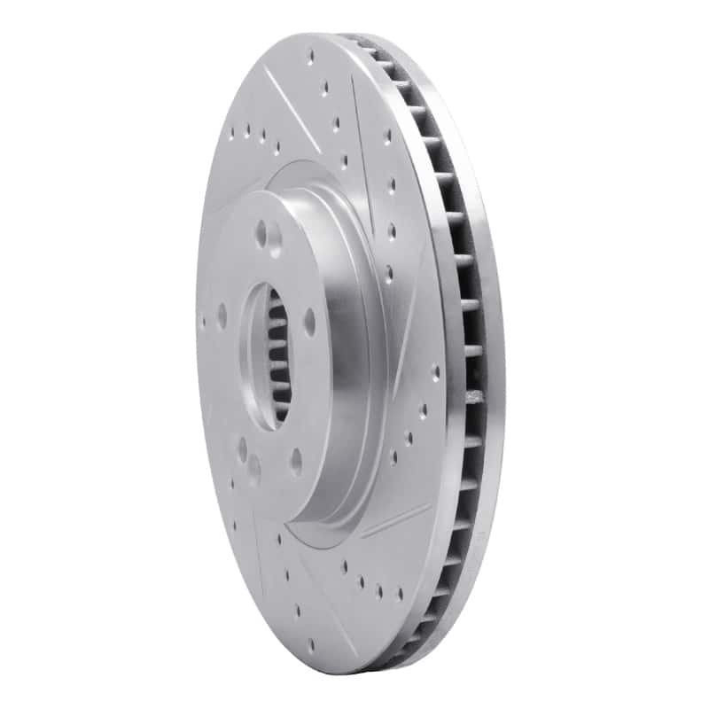 R1 Concepts — R1 2007-2009 Hyundai Santa Fe Front Right Drilled & Slotted Silver Brake Rotor
R1 Brake Rotor Drill - view 2
