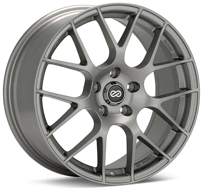 Enkei — Enkei Raijin 18x8 45mm Offset 5x114.3 Bolt Pattern 72.6 Bore Dia Hyper Silver Wheel - view 3