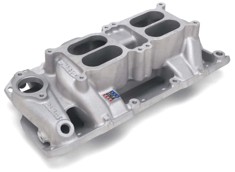 Edelbrock — Edelbrock Performer RPM Dual-Quad Air-Gap for Small-Block Chevy
MANIFOLD - view 4