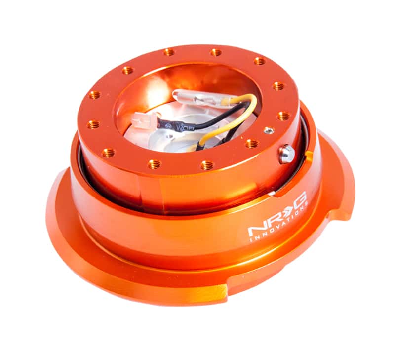 NRG — NRG Quick Release Kit Gen 2.8 - Orange Body / Titanium Chrome Ring - view 1