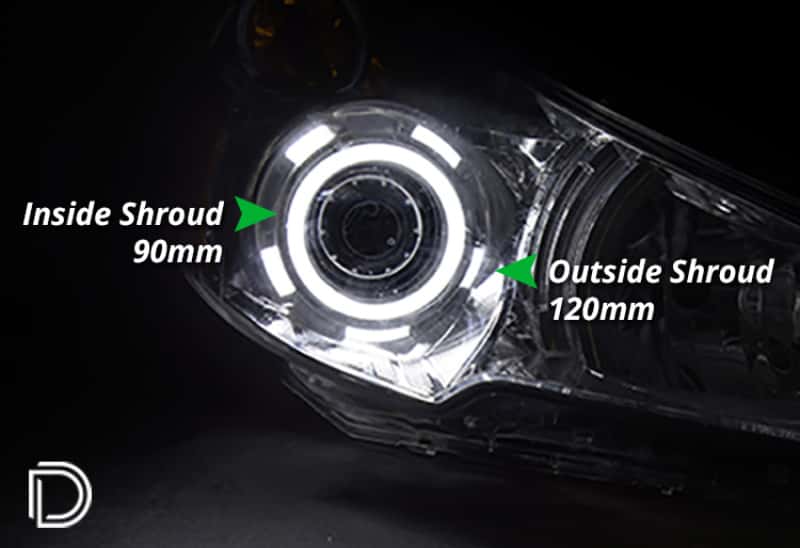 Diode Dynamics — Diode Dynamics Halo Lights LED 90mm/120mm Switchback Four - view 4