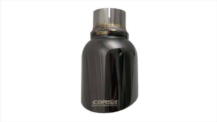 CORSA Performance — Corsa 2011-2024 Single Universal 2.5in Inlet / 4.5in Outlet Black PVD Pro-Series Tip Kit
Exhaust - view 4