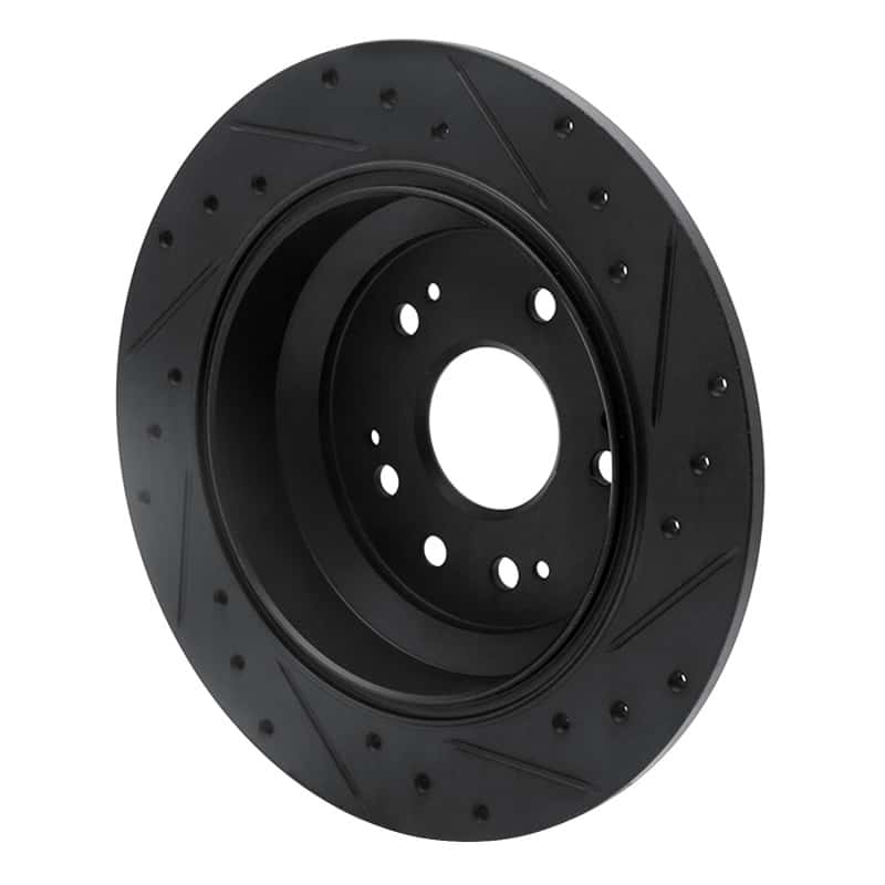 R1 Concepts — R1 10-15 Honda Crosstour Rear Left Drilled & Slotted Black Brake Rotor
R1 Brake Rotor Drill - view 4