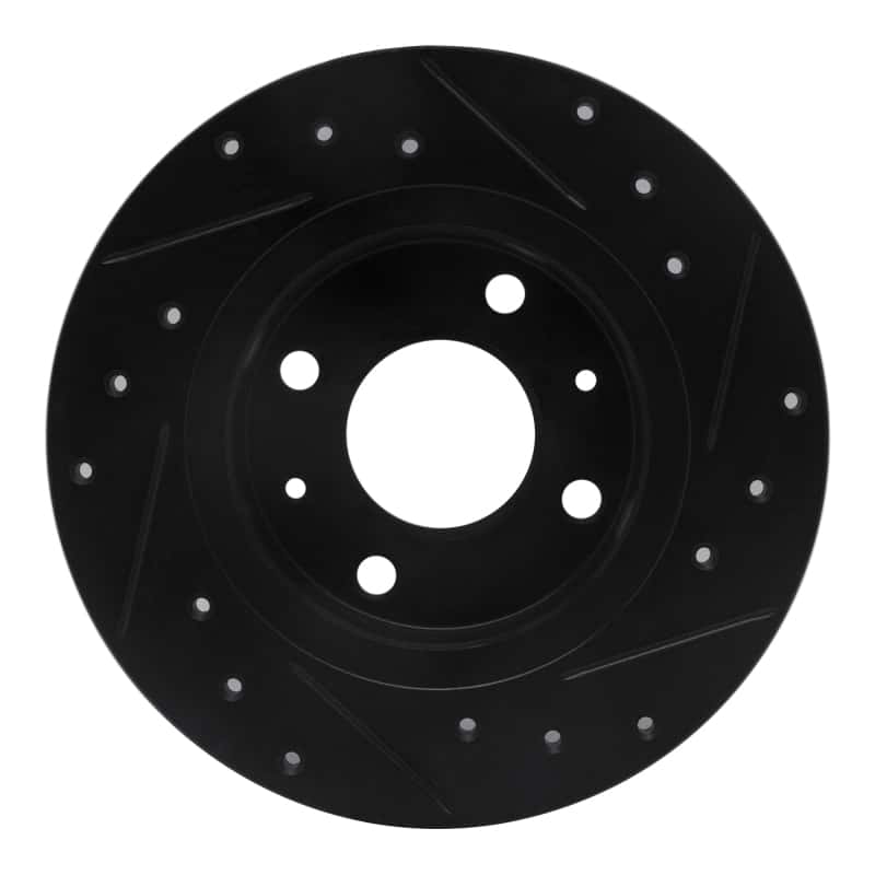 R1 Concepts — R1 86-06 Nissan Pulsar NX Front Left Drilled & Slotted Black Brake Rotor
R1 Brake Rotor Drill - view 5