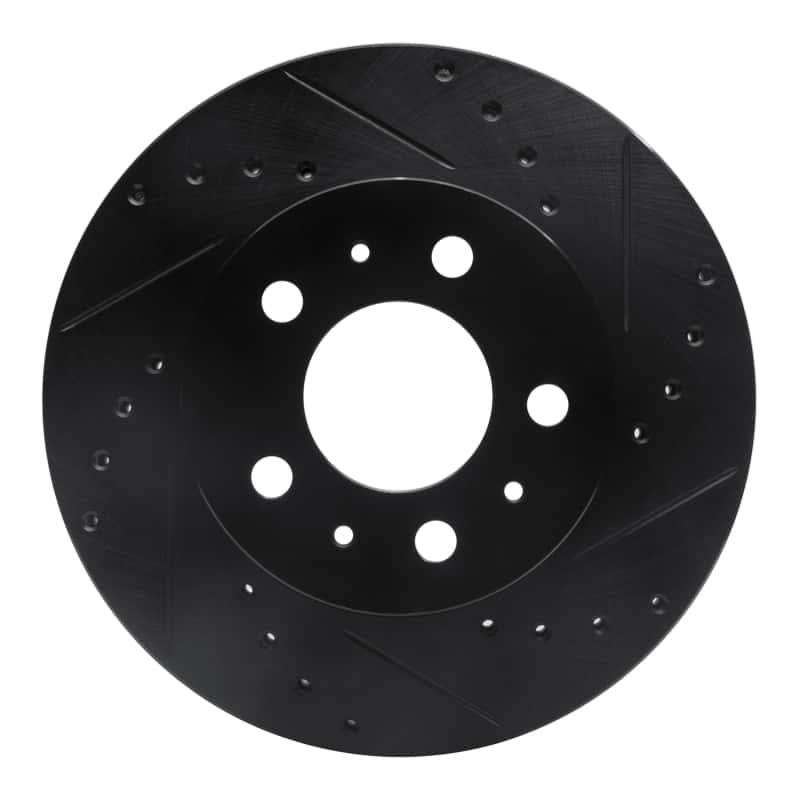 R1 Concepts — R1 95-97 Ford Crown Victoria Front Right Drilled & Slotted Black Brake Rotor
R1 Brake Rotor Drill - view 1