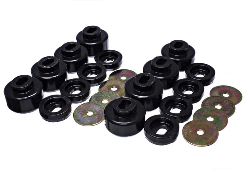 Energy Suspension — Energy Suspension 07-10 Chevy K2500/3500HD Body Mount Set - Black
BodyMntBshKt - view 1