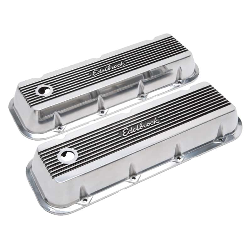 Edelbrock — Edelbrock Valve Cover Elite II Chevrolet 1965 and Later 396-502 Big Block V8 Polished
ELITE - view 3