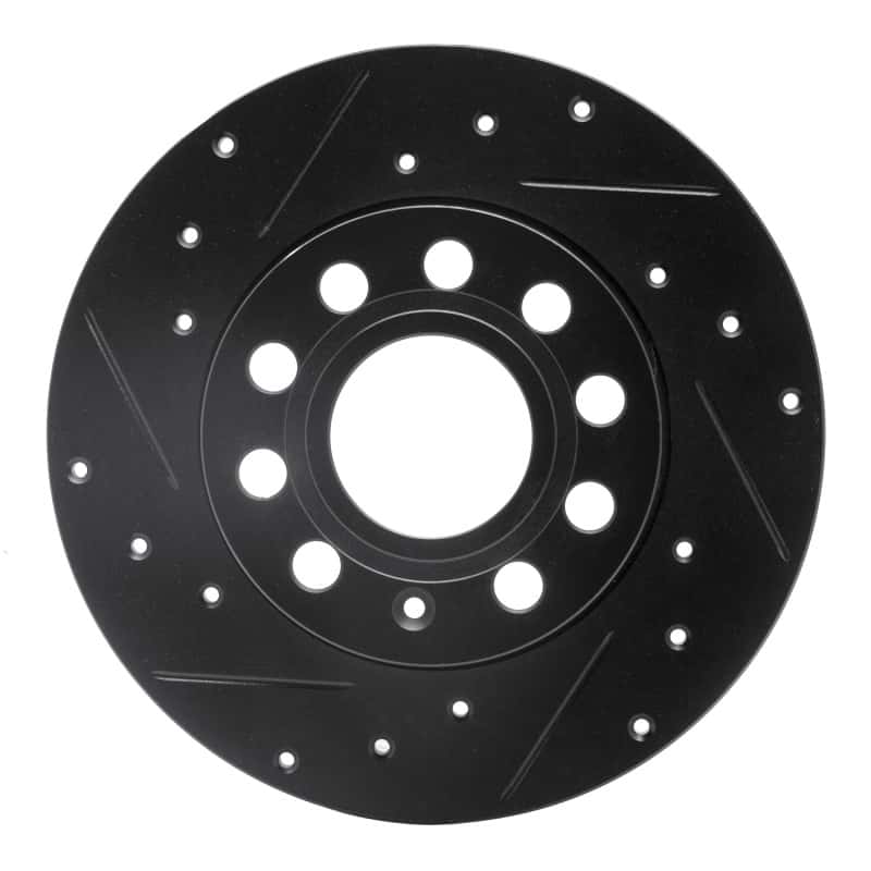 R1 Concepts — R1 05-13 Audi A3 Rear Left Drilled & Slotted Black Brake Rotor
R1 Brake Rotor Drill - view 1