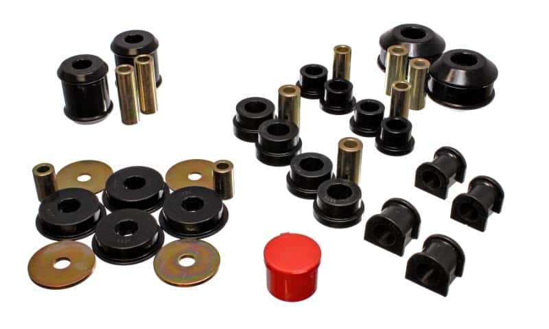 Energy Suspension — Energy Suspension 03-05 Mitsubishi Lancer EVO 8 Black Hyper-flex Master Bushing Set
Master Bushing Kit - view 1