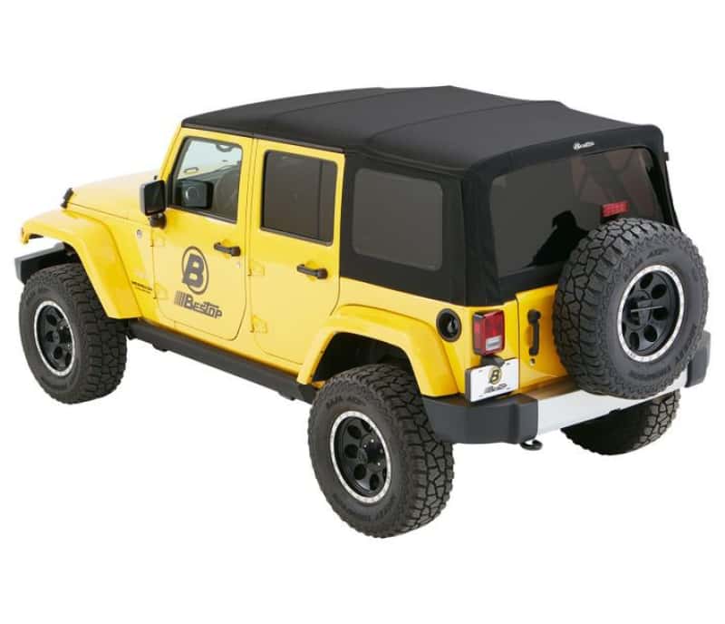 Bestop — Bestop 07-18 Jeep Wrangler JK 4-Door Supertop (Premium Black Twill)
Supertop - view 1