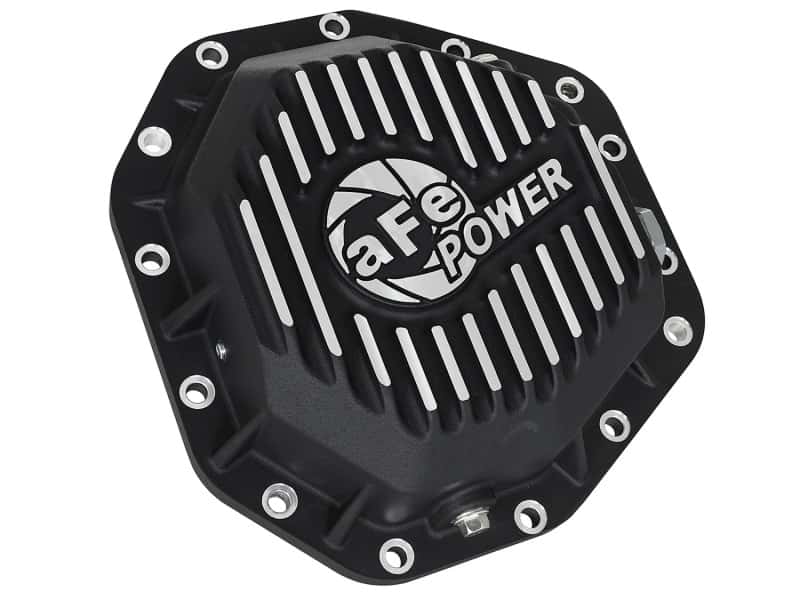 aFe — aFe Power Pro Ser Rear Diff Cover Black w/Mach Fins 2017 Ford Diesel Trucks V8-6.7L(td) Dana M275-14
Differential Cover - view 2