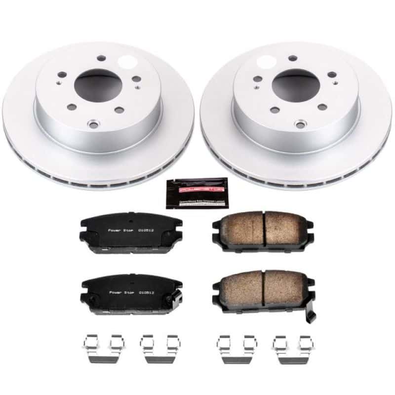 PowerStop — Power Stop 06-12 Mitsubishi Eclipse Rear Z17 Evolution Geomet Coated Brake Kit - view 1