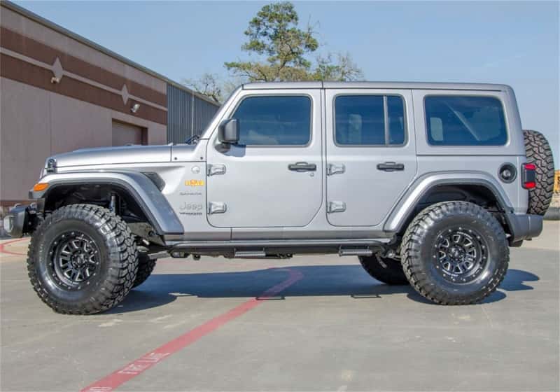 N-Fab — N-Fab RKR Rails 2018 Jeep Wrangler JL 4 Door Dab Length - Gloss Black - 1.75in
RKRStp 18-24 JL 4Dr - view 3