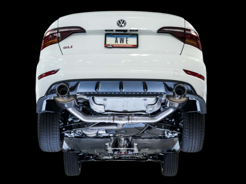 AWE Tuning — AWE Tuning 18-21 Volkswagen Jetta GLI Mk7 Touring Exhaust - Diamond Black Tips (Fits High-Flow DP)
Touring Exhaust - view 2