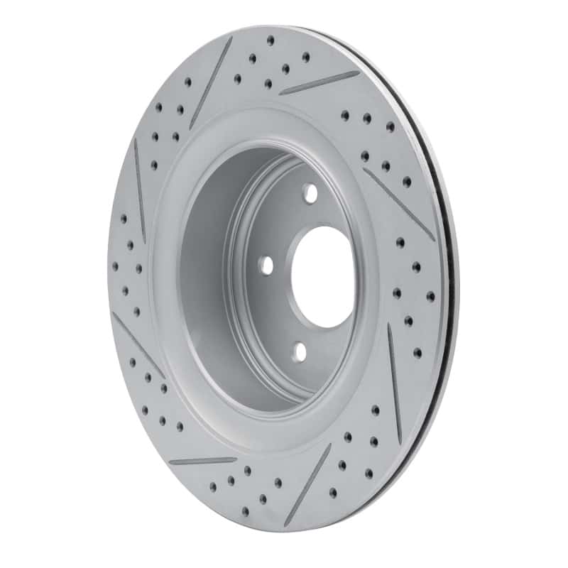 R1 Concepts — R1 07-15 Infiniti Q60 Rear Right Drilled & Slotted Geo-Carbon Rotor - view 4