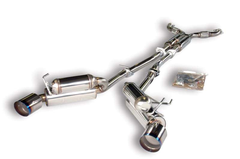 HKS — HKS 03-06 350z Dual Hi-Power Ti Tip Catback Exhaust (SUS304 NO COATING) - view 1