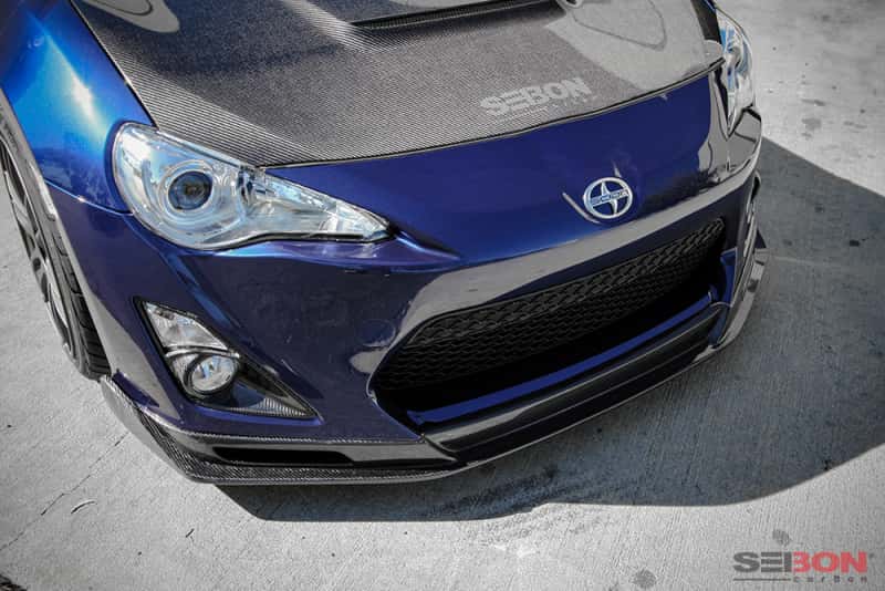 Seibon — Seibon 12-13 BRZ/FRS KC Style Carbon FIber Front Lip - view 9