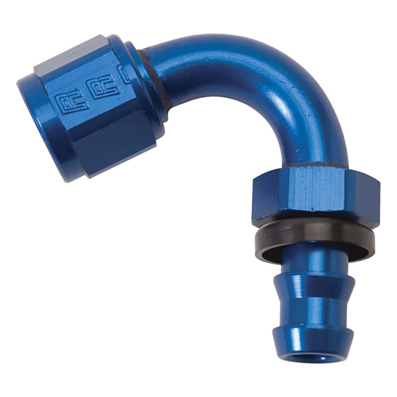 Russell — Russell Performance -6 AN Twist-Lok 150 Degree Hose End (9/16in Radius)
Hose Fitting - view 2