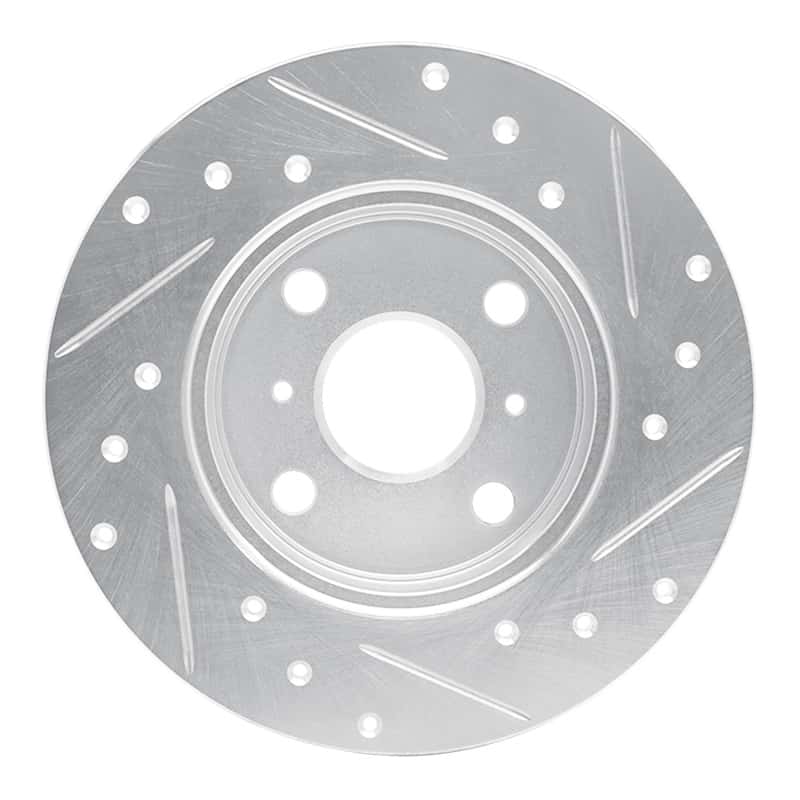 R1 Concepts — R1 85-86 Toyota MR2 Rear Left Drilled & Slotted Silver Brake Rotor
R1 Brake Rotor Drill - view 5