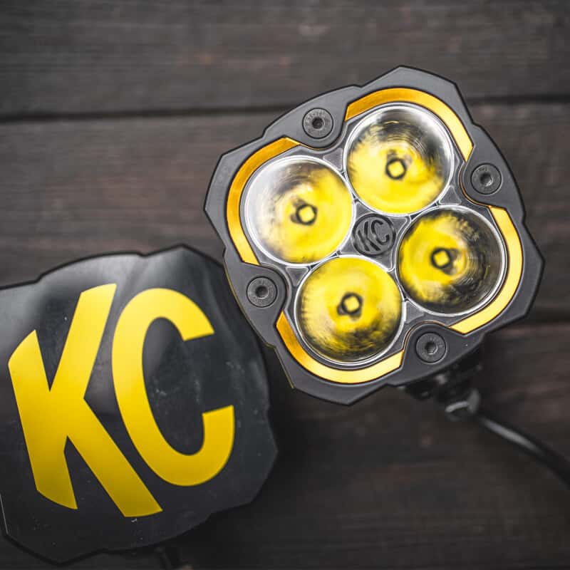 KC HiLiTES — KC HiLiTES FLEX ERA 4 Color Bezel Ring Gold (ea) - view 4