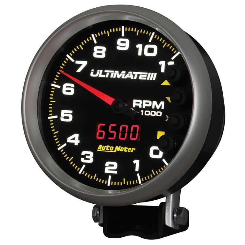 AutoMeter — AutoMeter Gauge Tach 5in. 11K RPM Pedestal Datalogging Ultimate IIi Playback Black
5" ULTIMATE III PLAY - view 4