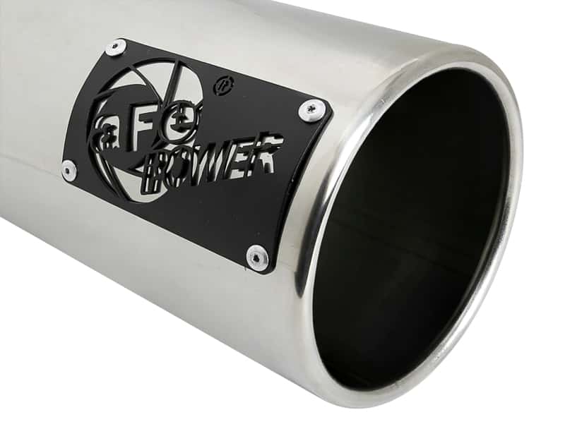 aFe — aFe SATURN 4S 4in SS Intercooled Exhaust Tip - Polished 4in In x 5in Out x 12in L Bolt-On
Exhaust Tip Polished - view 5