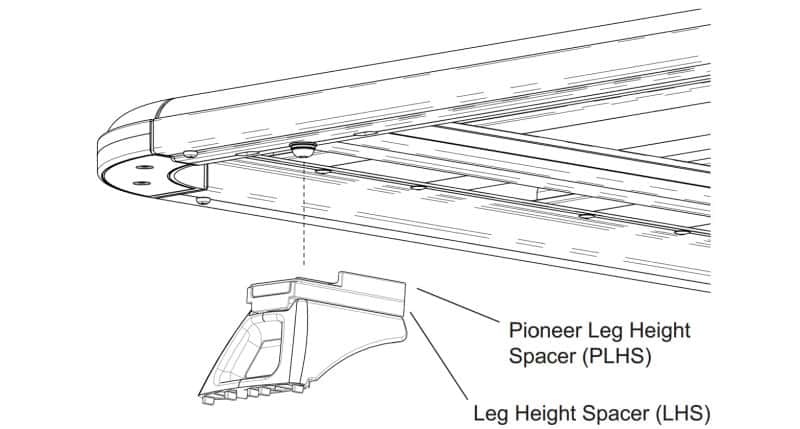 Rhino-Rack — Rhino-Rack Pioneer Leg Height Spacer - Pair
Roof Rack Extension - view 6