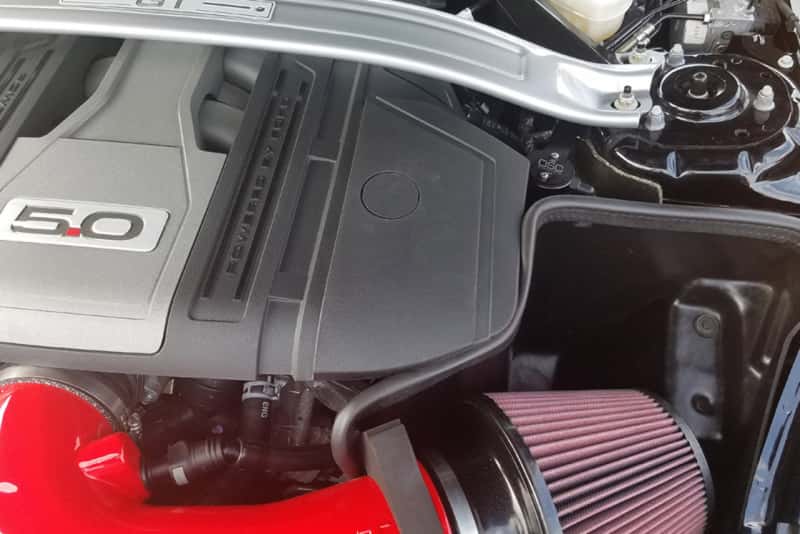 J&L — J&L 2018-2023 Ford Mustang GT Driver Side Oil Separator 3.0 - Black Anodized
Oil Separator - view 3