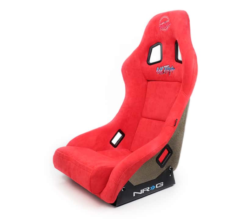 NRG — NRG FRP Bucket Seat ULTRA Edition - Medium (Red Alcantara/Pearlized Back) - view 8