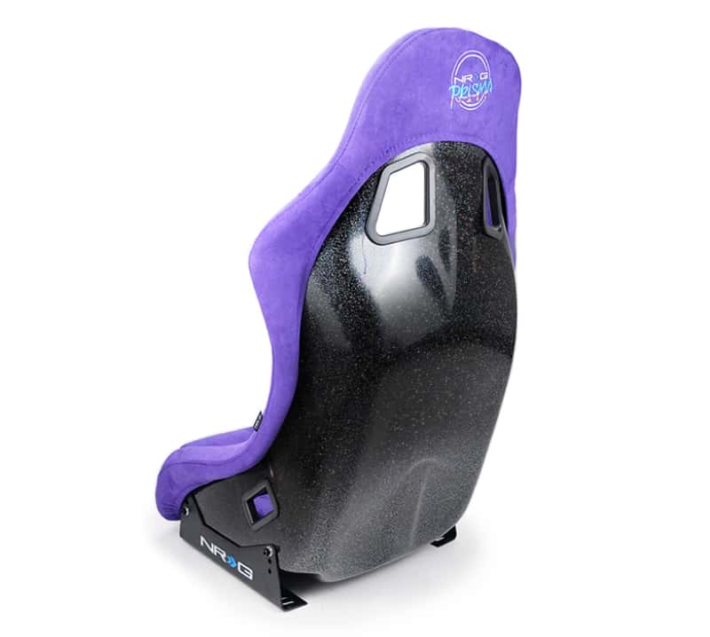 NRG — NRG FRP Bucket Seat PRISMA Edition w/ Pearlized Back Purple Alcantara - Medium - view 6
