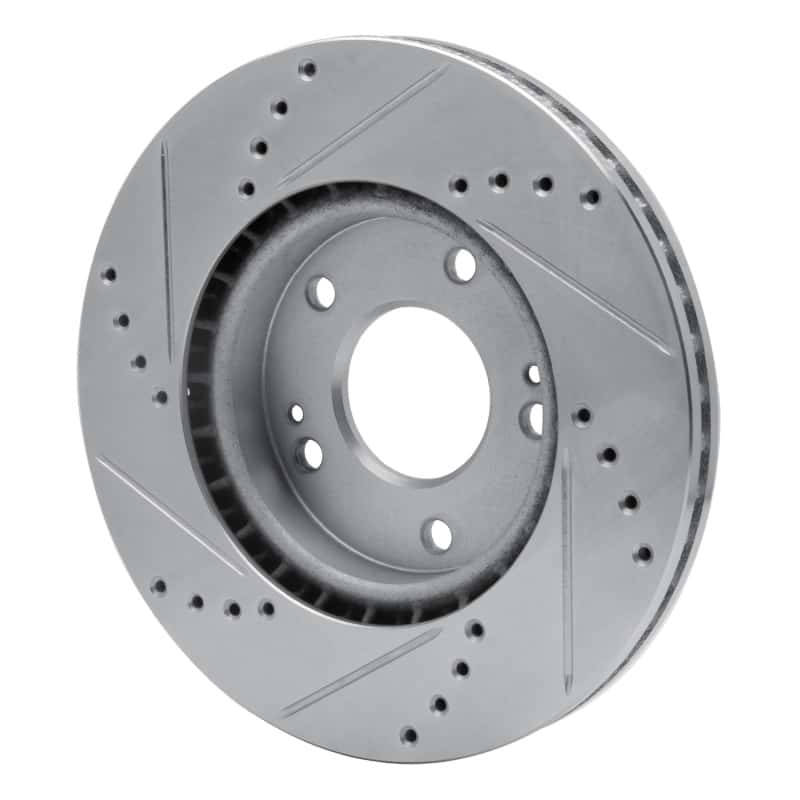 R1 Concepts — R1 11-25 Hyundai Venue Front Right Drilled & Slotted Silver Brake Rotor
R1 Brake Rotor Drill - view 4