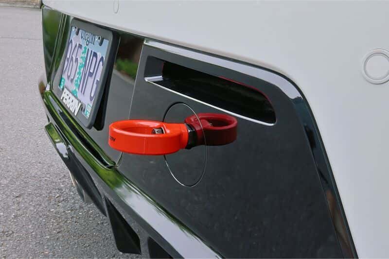 Perrin Performance — PERRIN 23-26 Toyota GR Corolla Rear Tow Hook - Red - view 3