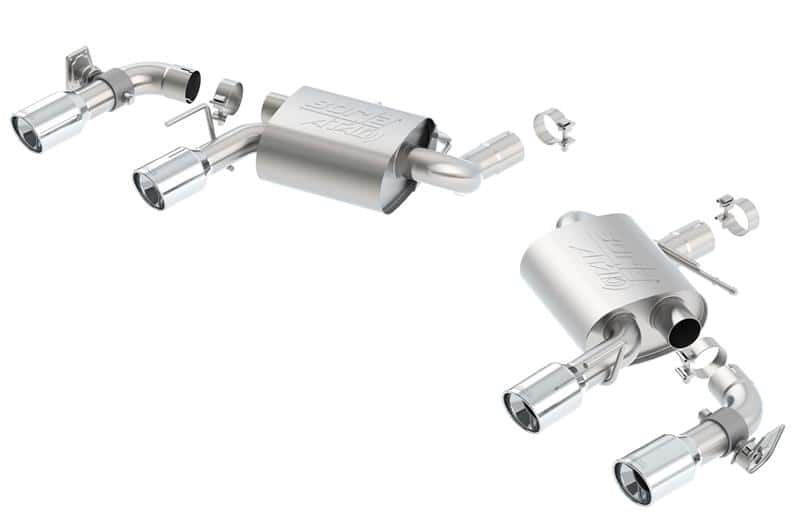 Borla — Borla 16 Chevy Camaro SS 6.2L w/ Dual NPP Atak Quad RD RL Tips Dual Exit Rear Section Exhaust
Axle-Back System - view 2