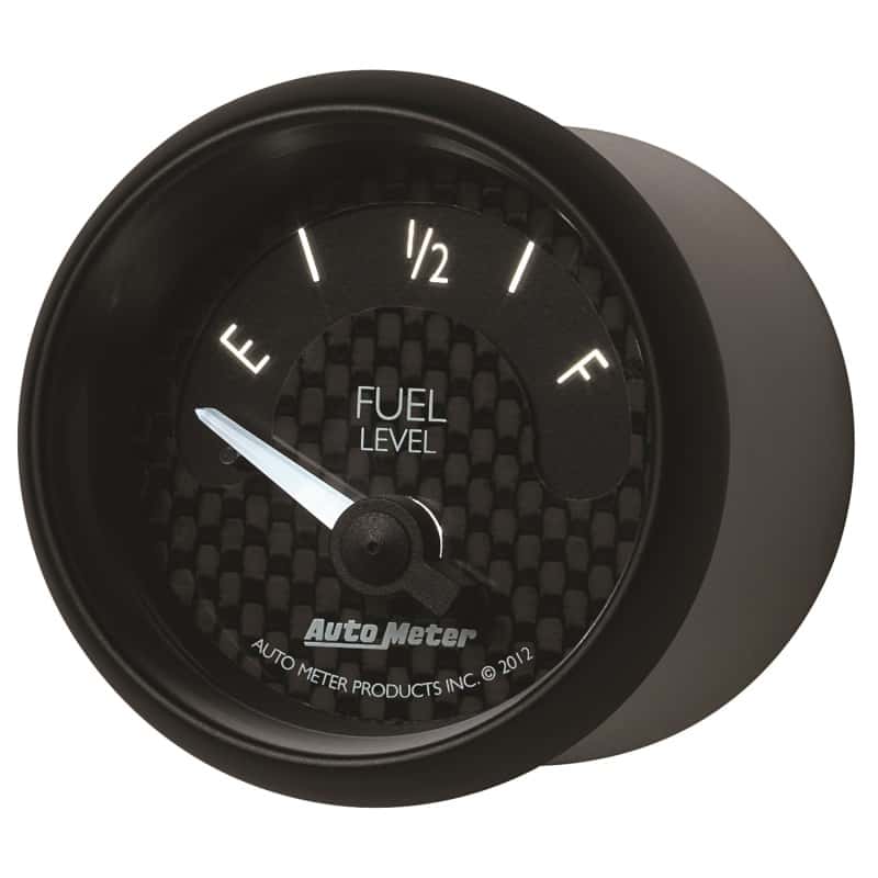 AutoMeter — Autometer GT Series 52mm Short Sweep Electronic 0-90 ohms Fuel Level (For most 65-97 GM)
2-1/16" FUEL LEVEL, - view 8