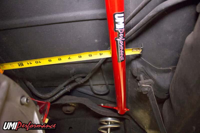 UMI Performance — UMI Performance 78-88 GM G-Body Rear Shock Tower Brace Bolt In
Strut Bar Brace - view 3