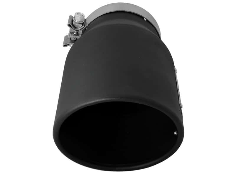 aFe — aFe MACHForce XP 5in 304 Stainless Steel Exhaust Tip 5 In x 7 Out x 12L in Bolt On Right - Black
Exhaust Tip Black - view 3