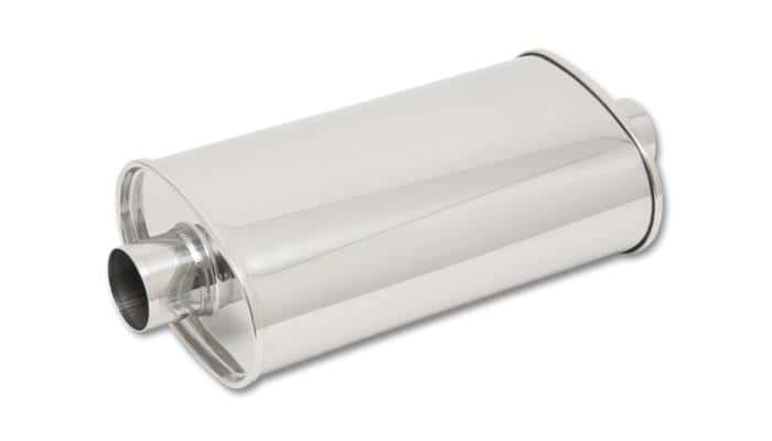 Vibrant — Vibrant StreetPower Oval Muff 5in x 9in x 15in long body 3in inlet I.D. x 3in outlet Center-Center
3"IDMufflerCntr-Cntr
3"OvalMufflerCtr-Ctr
Muffler - view 4