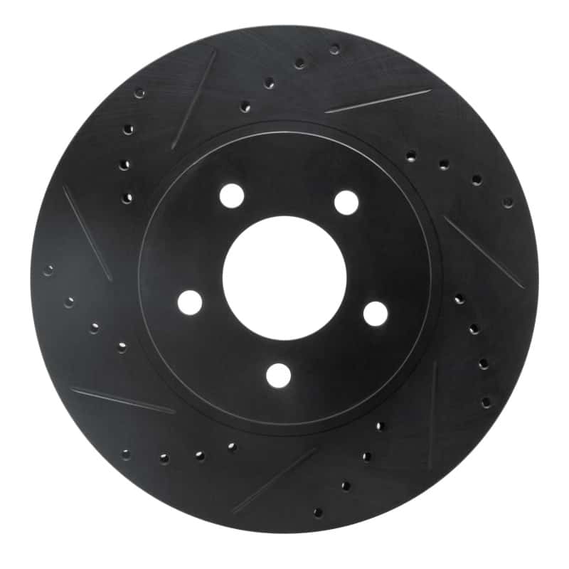 R1 Concepts — R1 05-12 Ford Escape Front Left Drilled & Slotted Black Brake Rotor
R1 Brake Rotor Drill - view 1