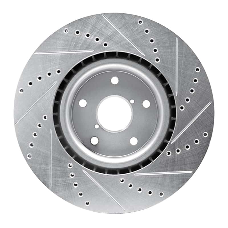R1 Concepts — R1 05-20 Subaru Impreza Front Left Drilled & Slotted Silver Brake Rotor
R1 Brake Rotor Drill - view 5